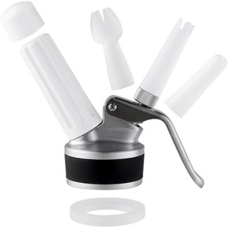 Whipped Cream Dispenser Head and Cream Whipper Decoration Tips by Sivaphe Replacement Part fit Most Whip Cream Maker